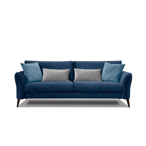 Canapé 2,5-sitzer Tissu Bleu Foncé - Figari