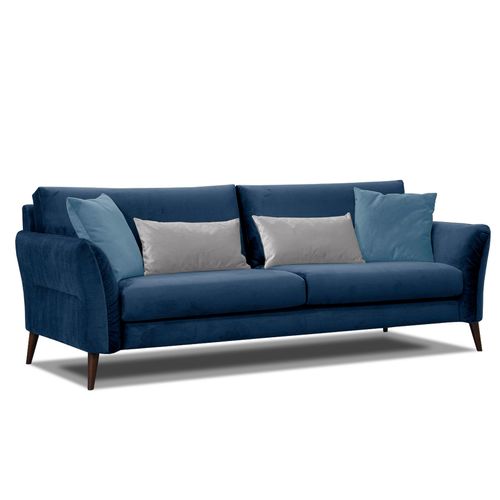 Canapé 2,5-sitzer Tissu Bleu Foncé - Figari