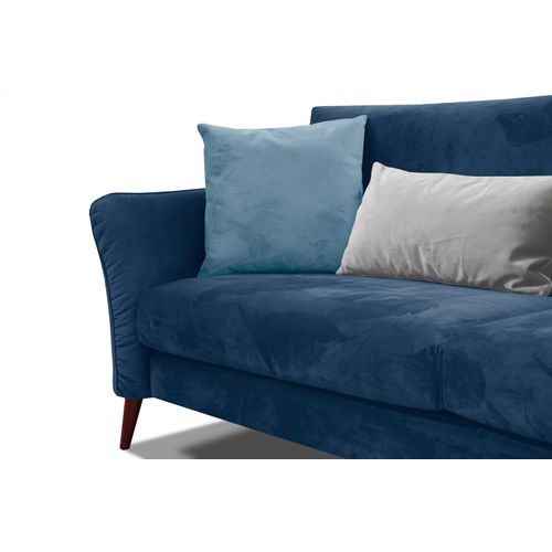 Canapé 2,5-sitzer Tissu Bleu Foncé - Figari