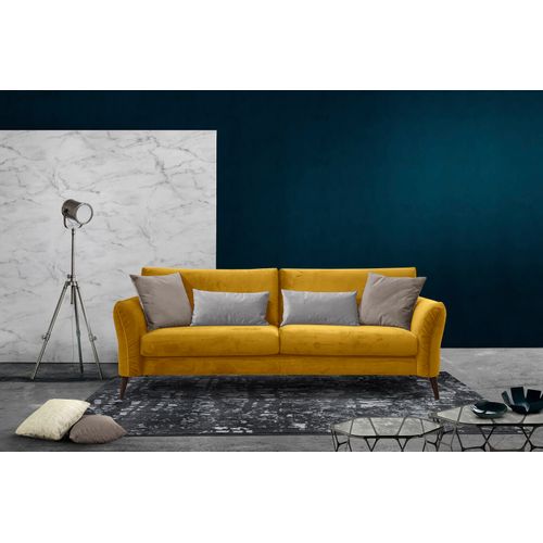 Canapé 2,5-sitzer Tissu Jaune - Figari