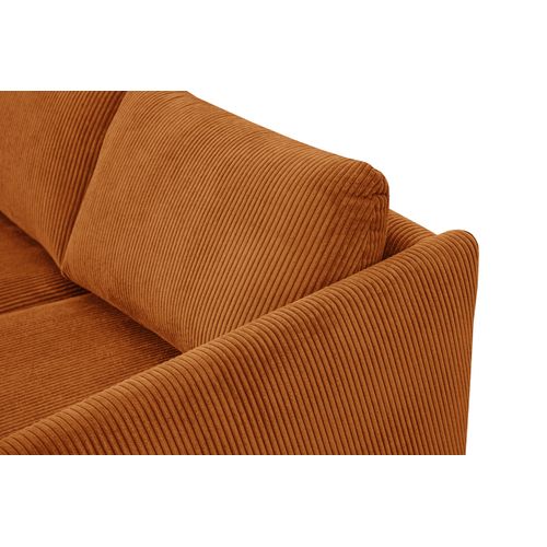 Canapé D'angle Droit 4 Places Vilt, Tissu Orange