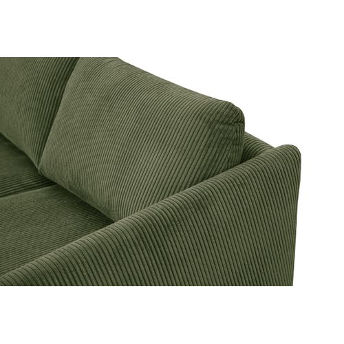 Canapé D'angle Droit 4 Places Vilt, Tissu Olive