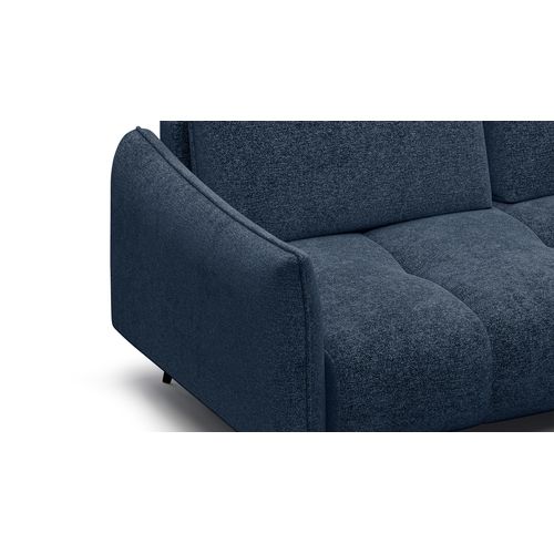 Canapé D’angle 5 Places Gauche Aera, Bleu Marine