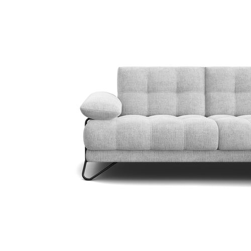 Bubbara Canapé D’angle 4 Places Droit, Gris Clair