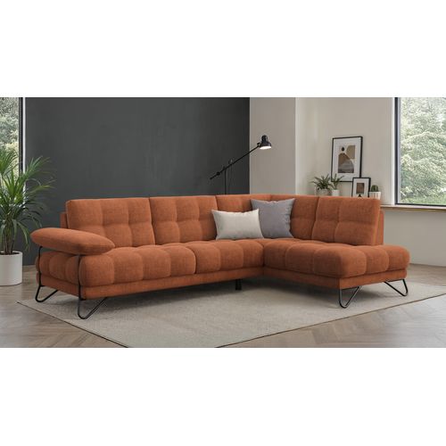 Bubbara Canapé D’angle 5 Places Droit, Orange