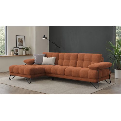 Bubbara Canapé D’angle 4 Places Gauche, Orange