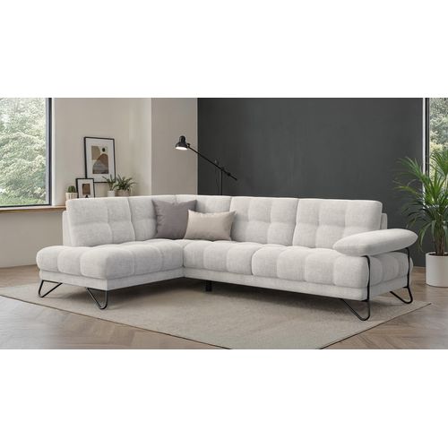 Bubbara Canapé D’angle 5 Places Gauche, Crème