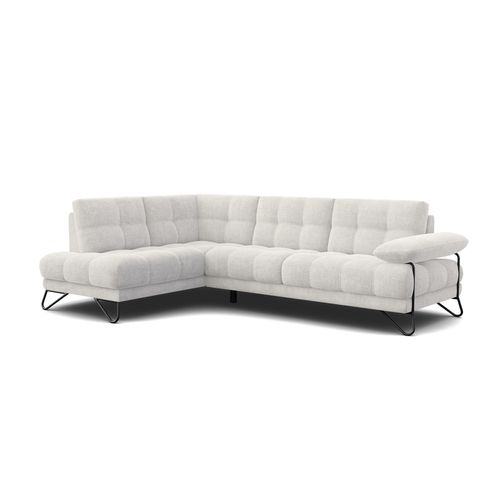 Bubbara Canapé D’angle 5 Places Gauche, Crème