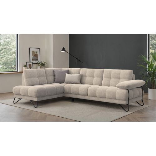 Bubbara Canapé D’angle 5 Places Gauche, Beige