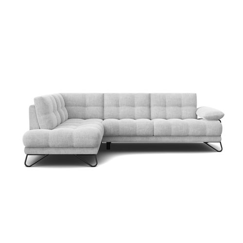 Bubbara Canapé D’angle 5 Places Gauche, Gris Clair