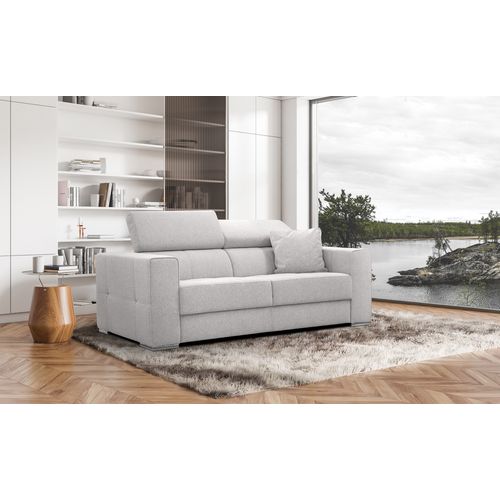 Canapé 3 Places Quartz, Tissu Crème