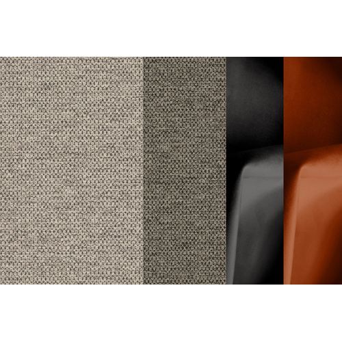 Canapé D'angle Droit 5 Places Tissu Beige - Evento