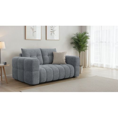 Canapé 2 Places, Gris Foncé - Cloudi