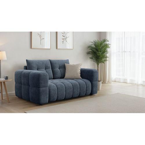 Canapé 2 Places, Bleu Marine - Cloudi