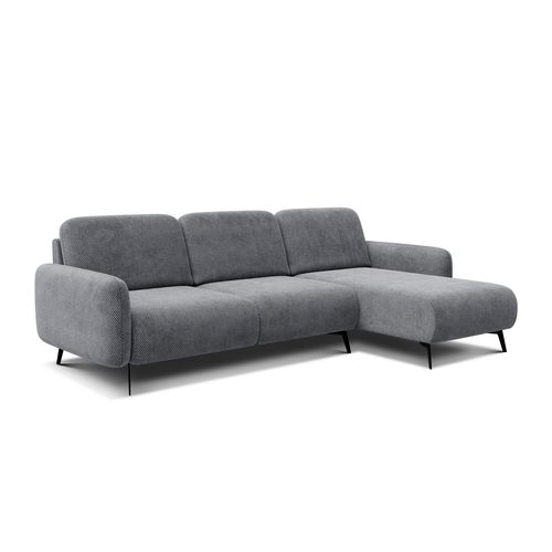 Canapé D'angle 4 Places Droit Febe, Gris