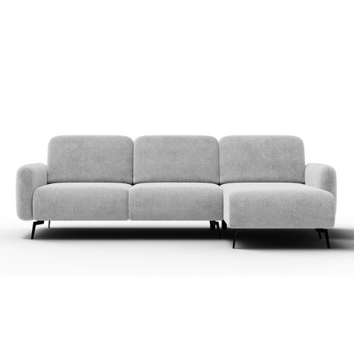 Canapé D’angle 4 Places Droit Febe, Gris Clair