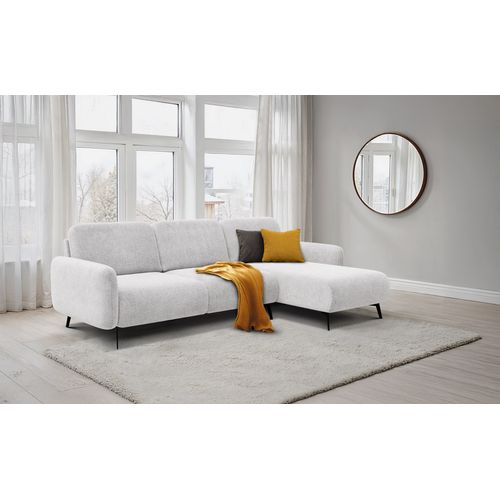 Canapé D’angle 4 Places Droit Febe, Crème