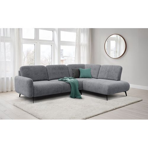 Canapé D'angle 5 Places Droit Febe, Gris