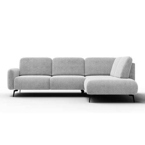 Canapé D'angle 5 Places Droit Febe, Gris Clair