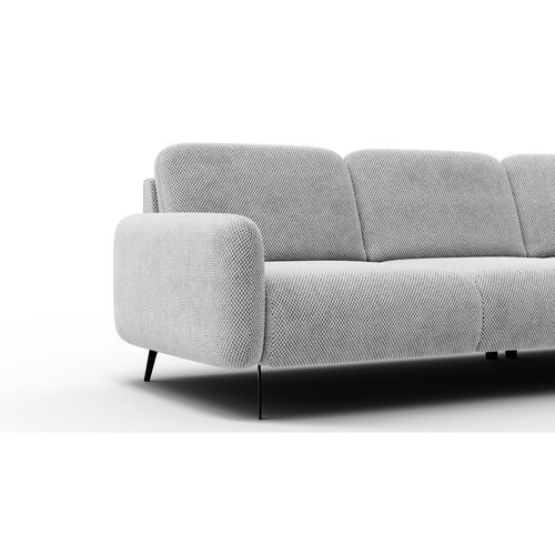 Canapé D'angle 5 Places Droit Febe, Gris Clair