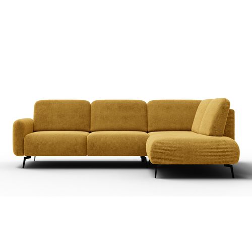 Canapé D'angle 5 Places Droit Febe, Jaune Foncé