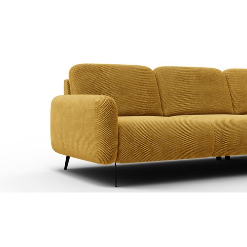 Canapé D'angle 5 Places Droit Febe, Jaune Foncé