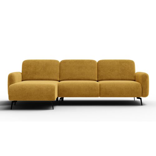 Canapé D’angle 4 Places Gauche Febe, Jaune Foncé