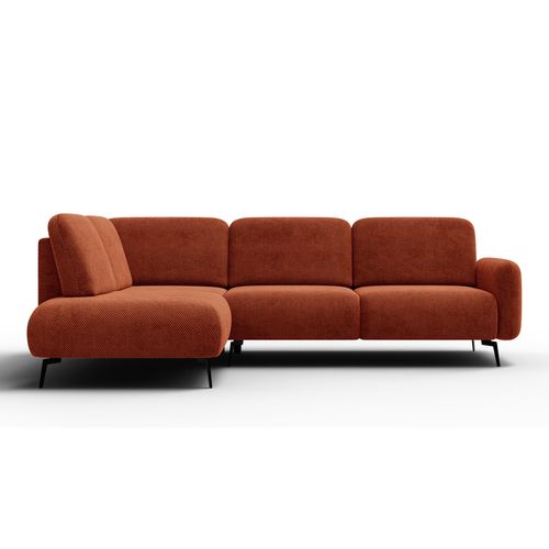 Canapé D'angle 5 Places Gauche Febe, Orange Foncé