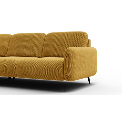 Canapé D'angle 5 Places Gauche Febe, Jaune Foncé