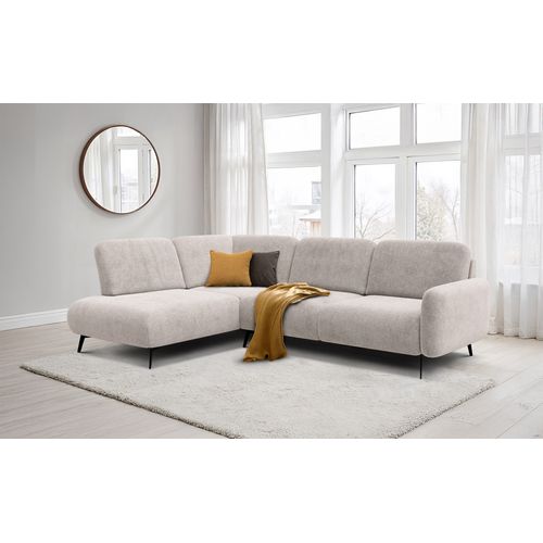 Canapé D'angle 5 Places Gauche Febe, Beige