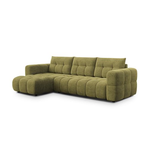 Canapé D’angle 4 Places Gauche, Olive - Cloudi