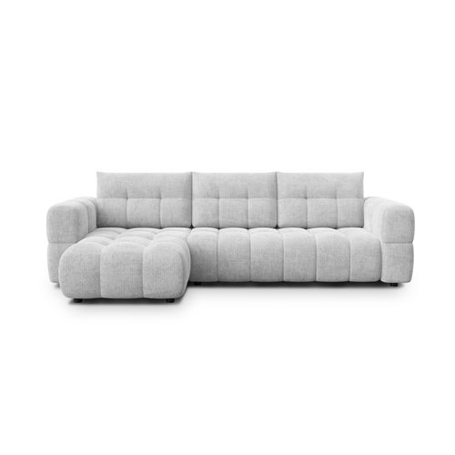 Canapé D’angle 4 Places Gauche, Gris Clair - Cloudi