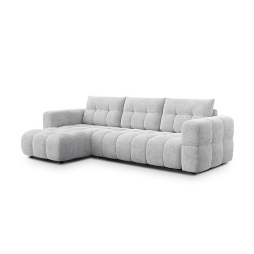 Canapé D’angle 4 Places Gauche, Gris Clair - Cloudi