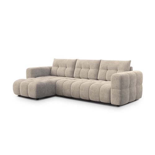 Canapé D’angle 4 Places Gauche, Beige - Cloudi