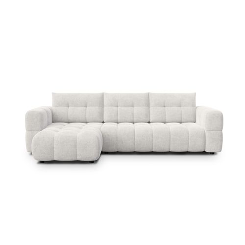 Canapé D’angle 4 Places Gauche, Crème - Cloudi