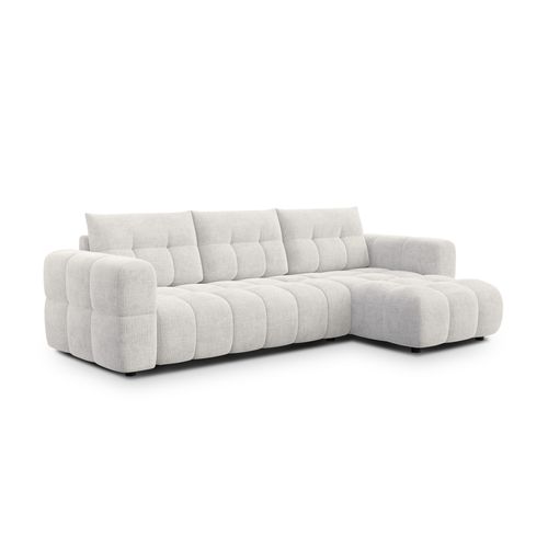 Canapé D’angle 4 Places Droit, Crème - Cloudi