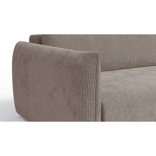 Canapé D'angle Gauche 3 Places Tissu Taupe - Tauer