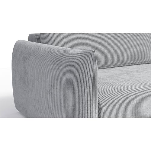 Canapé D'angle Gauche 3 Places Tissu Gris Clair - Tauer