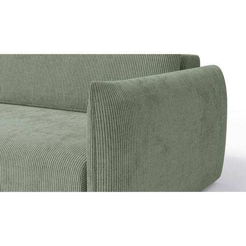 Canapé D'angle Droit 3 Places Tissu Sauge - Tauer