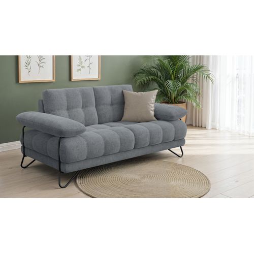 Canapé 2 Places Bubbara, Gris Foncé