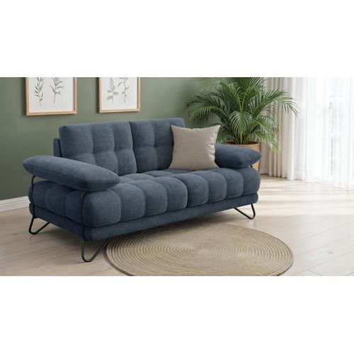 Canapé 2 Places Bubbara, Bleu Marine