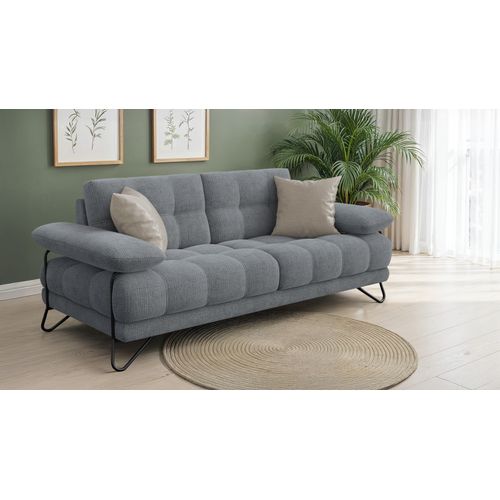 Canapé Bubbara 2,5 Places, Gris Foncé