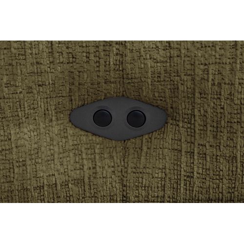 Sven Canapé D’angle 4 Places, 1 Relax, Appuie-tête Réglables, Olive