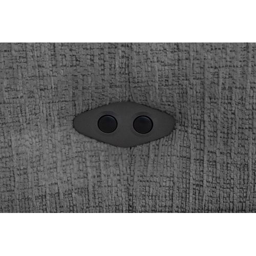 Sven Canapé D’angle 4 Places, 1 Relax, Appuie-tête Réglables, Gris Foncé