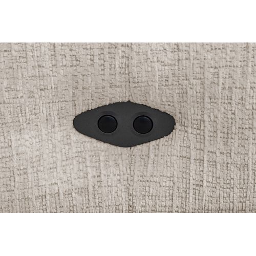 Sven Canapé D’angle 4 Places, 1 Relax, Appuie-tête Réglables, Crème