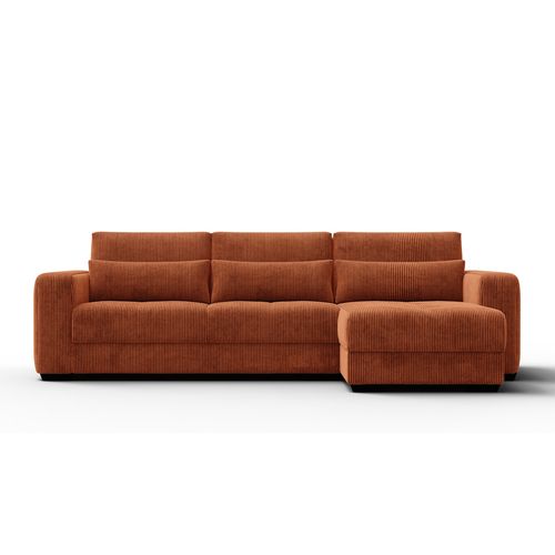 Canapé D’angle 4 Places Droit Oli, Orange