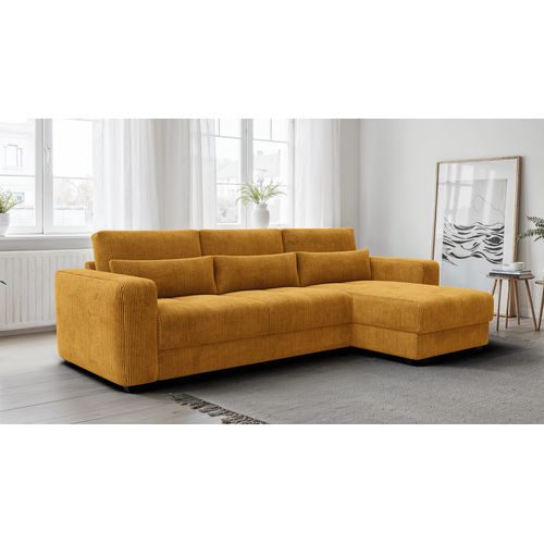 Canapé D’angle 4 Places Droit Oli, Safran
