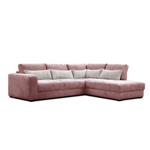 Canapé D’angle 5 Places Droit Oli, Vieux Rose