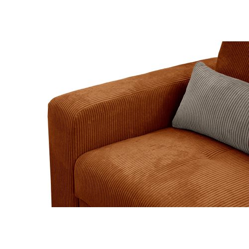 Canapé D’angle 5 Places Droit Oli, Orange