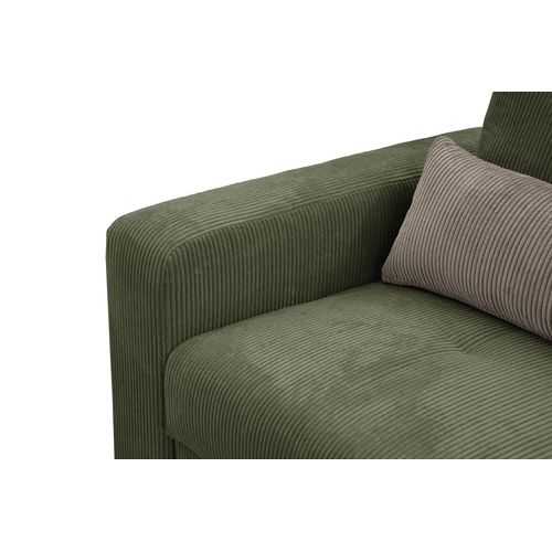 Canapé D’angle 5 Places Droit Oli, Vert Olive